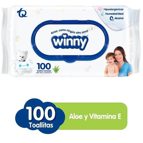 Toallitas H Medas Winny Aloe Vera Y Vitamina E X Und Winny