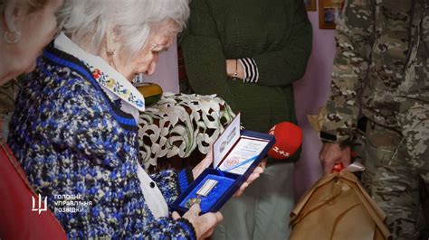 Kyrylo Budanov Awards 100-year-old UPA Liaison “Orysia” with the DIU Medal