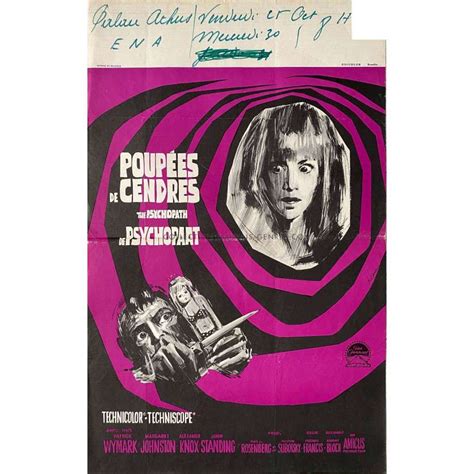 The Psychopath Belgian Movie Poster 14x21 In 1966