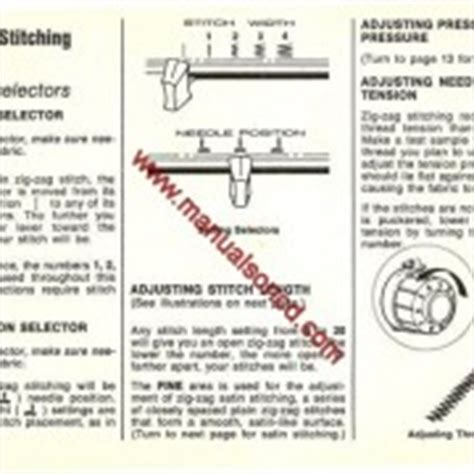 Singer 257 Fashion Mate Sewing Machine Instruction Manual