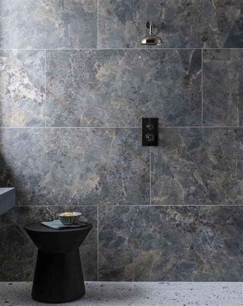 Terrazzo Nouveau Cobalt Matt Porcelain Tile Mandarin Stone