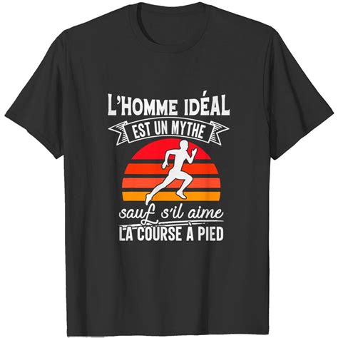 Lhomme Idéal Course À Pied Humour Runner T Shirt Vendu Par Taku Bannai