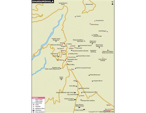 Buy Dharamshala City Map online