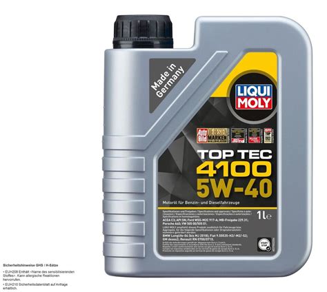 Mahle Controllo Set L Liqui Moly W Top Tec Per Subaru Ebay