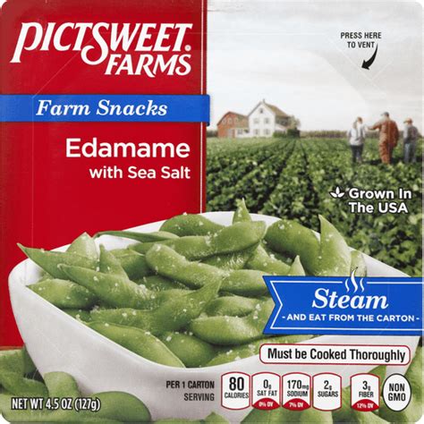 Pictsweet Farm Snacks Edamame With Sea Salt Edamame Riesbeck