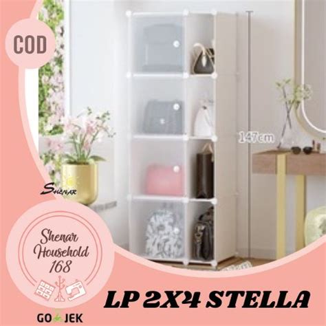 Jual BISA COD GISEL STELLA LEMARI PLASTIK SERBAGUNA RAK TAS SEPATU