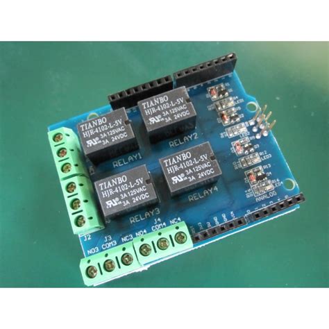 Four Channel Relay Shield 5V 4 Channel Relay Shield Module Shopee