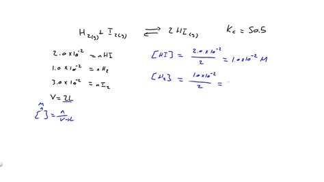 Reaction quotient - example 1 | Numerade