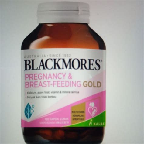 Jual Blackmores Pregnancy Breastfeeding Gold Isi Tablet Shopee