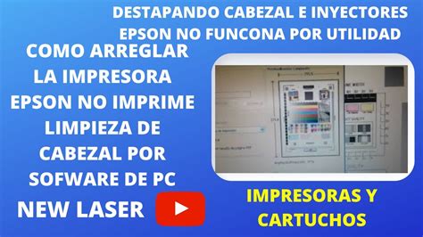 LIMPIEZA DE CABEZALES EPSON DESDE LA PC UTILIZANDO EL PROGRAMA CLEANING