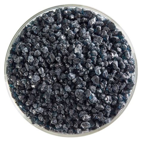 Bullseye Frit Aquamarine Blue Coarse 450g Transparent