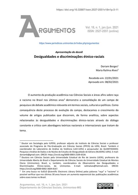 PDF Desigualdades e discriminações étnico raciais