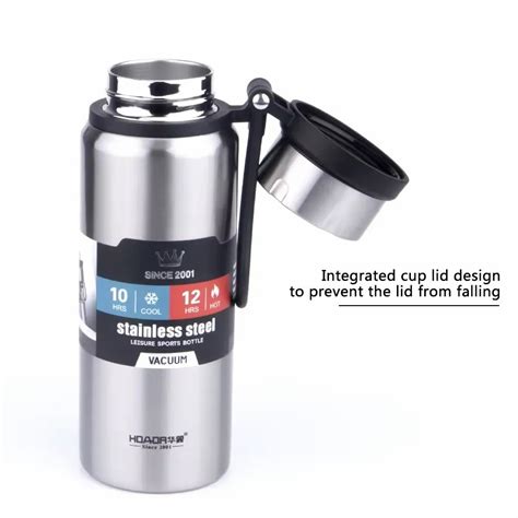 Thermo Steel Water Bottle Double Walled Thermal Insulated Flask Hot