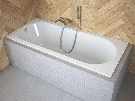 RECHTECK BADEWANNE SLIM 170x75 INTRICA Ablauf VIEGA Füße GRATIS