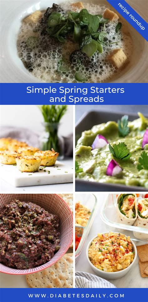 Recipe Roundup Simple Spring Starters And Spreads Diabetes Daily