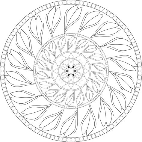 Mandala coloring pages 12947562 Vector Art at Vecteezy