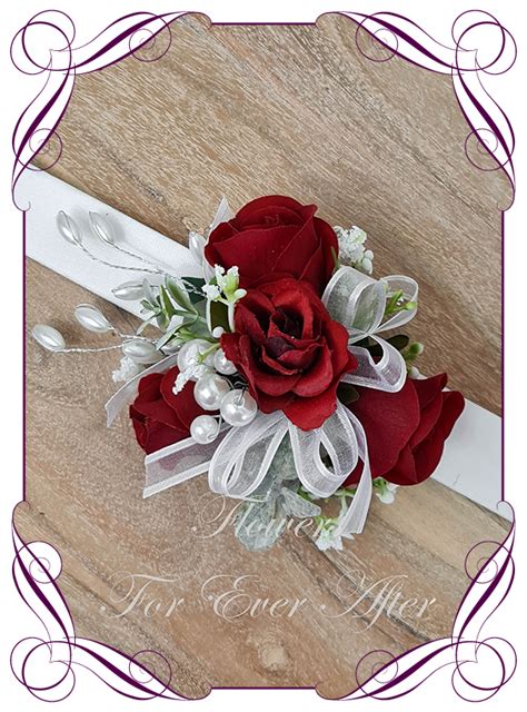 Cherie Red Corsage Set