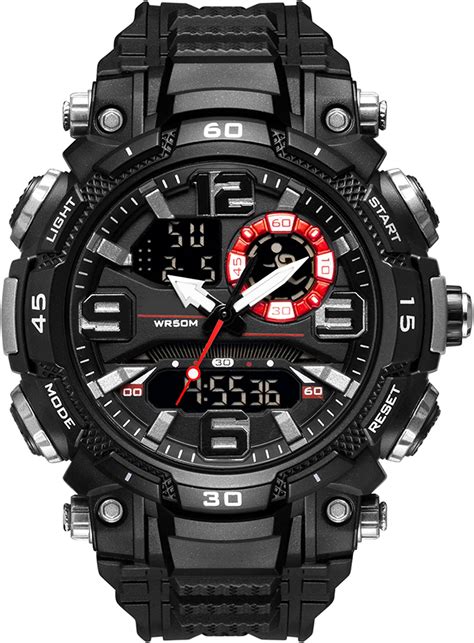 LIBARTE Herren Digitale Armbanduhr Military Sport Analog Digital