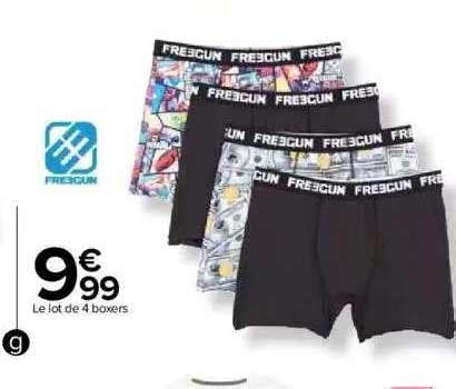 Promo Lot De Boxers Freegun Chez Carrefour Icatalogue Fr