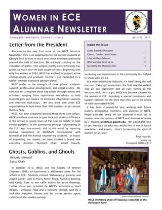 WECE Newsletter 2010 2011 PDF