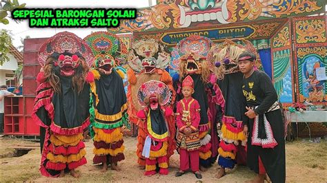 Rampak Singo Barong Sepesial Solah Barongan Dan Ateraksi Salto Jaranan