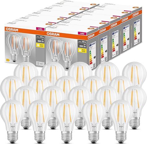 OSRAM LED Base Classic A Lampe In Kolbenform Mit E27 Sockel Nicht