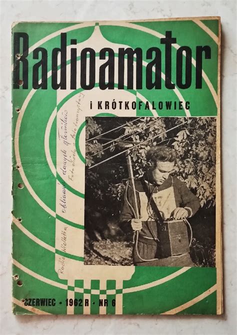 Czasopismo PRL Radioamator i krótkofalowiec 1962 r Suwałki Kup