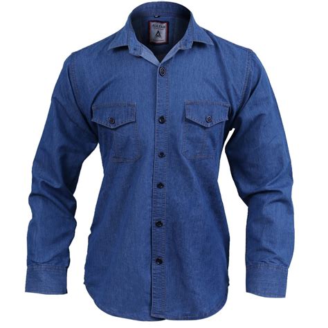 Ala Fab Regular Fit Full Sleeves Men Blue Denim Shirt At Rs 390 In New