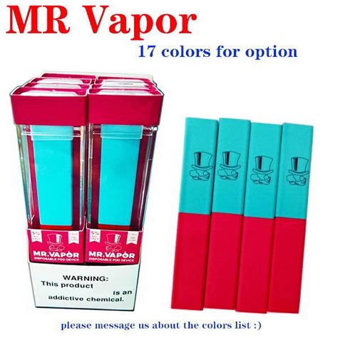 Top MR VAPOR Disposable Device Vape Pen Pods Starter Kit 280mAh Battery