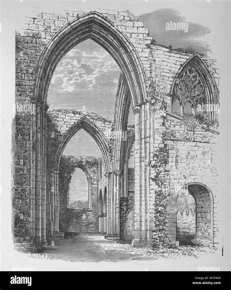 Arches Transept Bolton Priory C1880 Hi Res Stock Photography And Images