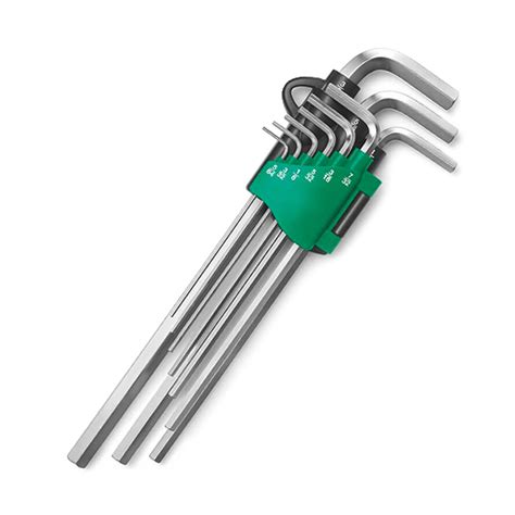 Normal Hex Key Set Long Extra Long Sergia Taiwan Hand Tools