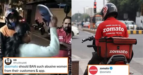 Zomato Responds After Video Of Woman Hitting Delivery Agent With Shoes