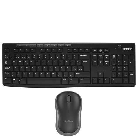 Madrid Center Kit Mouse E Teclado Logitech Mk270 Sem Fio Espanhol Preto