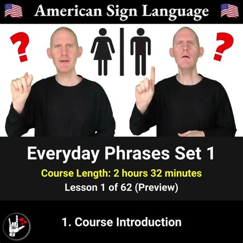 Everyday phrases set 1 online course american sign language asl – Artofit