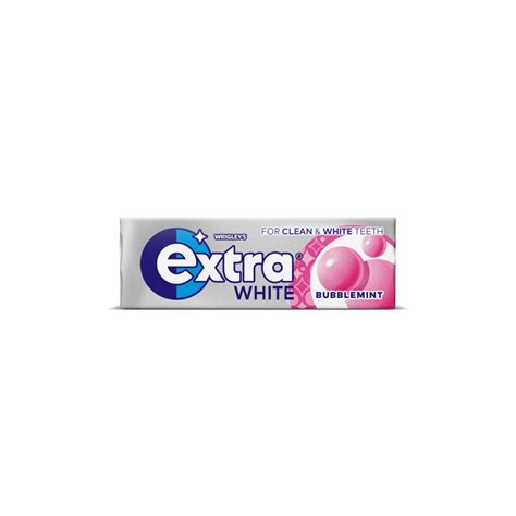 Extra White Bubblemint Sugarfree Chewing Gum 10 Pieces Bestway Wholesale