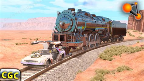 Steam Train Crashes 6 BeamNG Drive YouTube