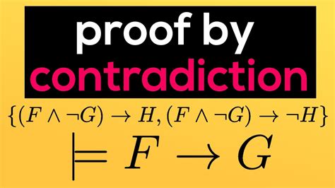 Showing That The Proof By Contradiction Works Youtube