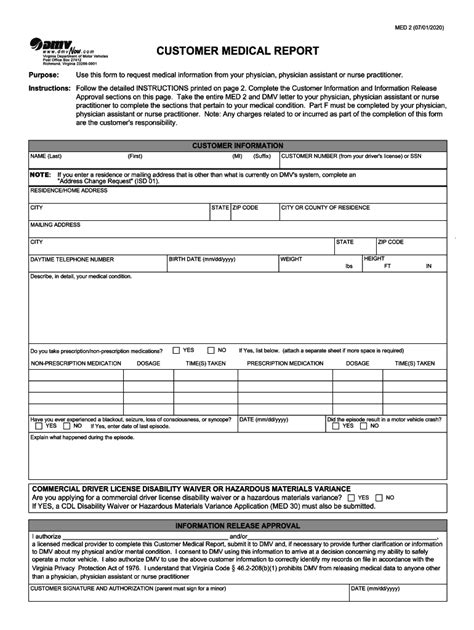 Va Dmv Med Fill And Sign Printable Template Online Us