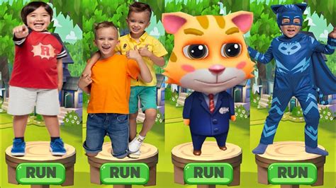 Tag With Ryan Vs Runner Cat Vs Pj Masks Catboy Vs Vlad And Niki Run