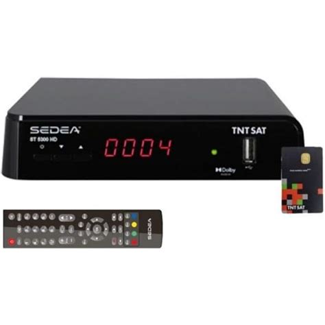 Récepteur TV satellite HD SEDEA ST5300 Carte TNTSAT V6 Astra 19 2E 3