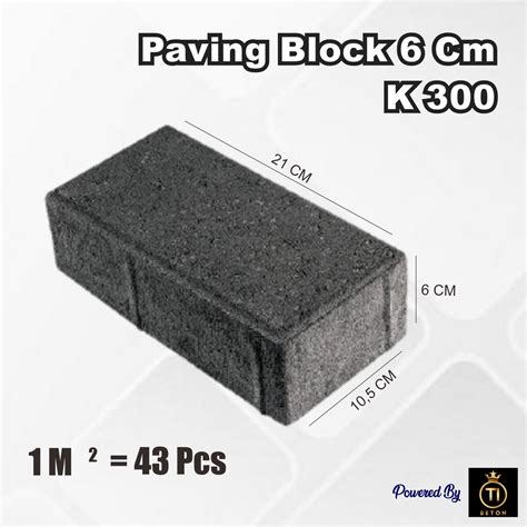 Jual PAVING BLOCK, CONBLOCK, PAVING PERSEGI, PAVING BLOCK 6 CM K300 ...