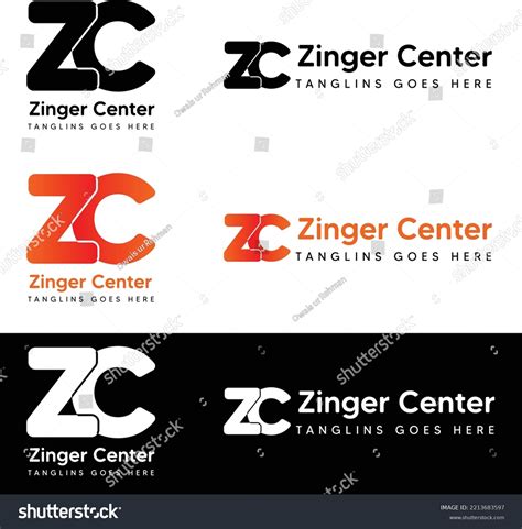 Logo Zinger Center Zc Stock Vector (Royalty Free) 2213683597 | Shutterstock