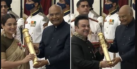 Kangana Ranaut Adnan Sami Ekta Honoured With Padma Shri Awards