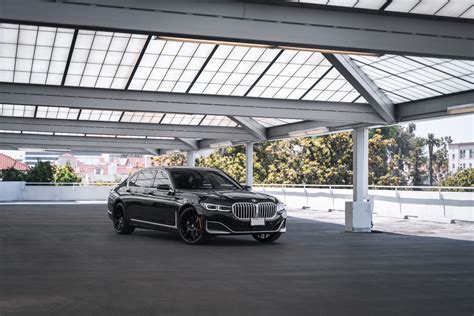 A 2020 BMW 740i On 20 Inch Blaque Diamond BD F18 Gloss Black Wheels