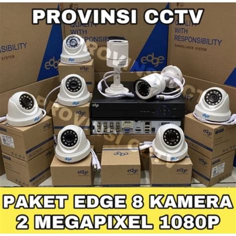 Jual PAKET CCTV EDGE 2MP 16 CHANNEL 8 KAMERA KOMPLIT HD 1080P Shopee