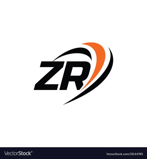 Zr monogram logo Royalty Free Vector Image - VectorStock