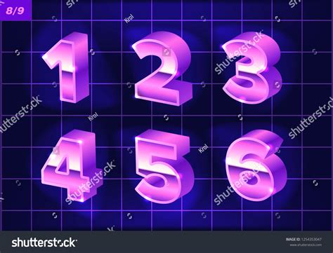 80 S Retro Alphabet Font Metallic Stock Vector Royalty Free 1254353047