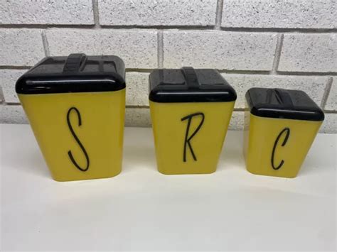 VINTAGE GAY WARE Canister Set Mardi Gras S Mid Century Modern Retro