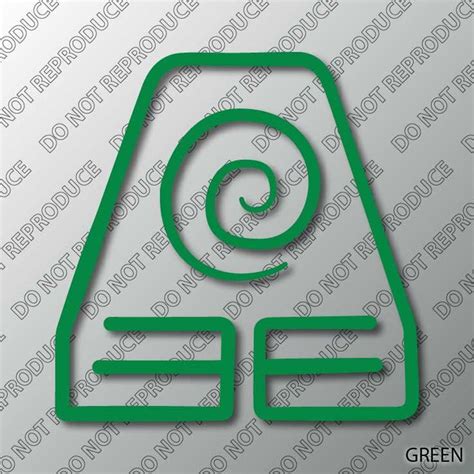 Earth Kingdom Symbol Avatar TLAB Themed Vinyl Decal | Etsy | Avatar ...