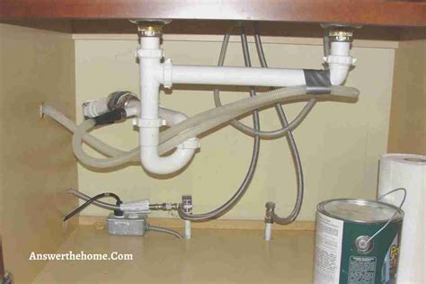 How To Attach A Dishwasher Hose To The Drain Under Your Sink At Brandon